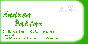 andrea maltar business card